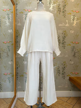 Zoe Peasant Blouse - Ivory