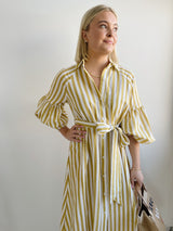 Ischia Yellow Stripe Dress