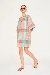 Mirth Faro Short Dress in Campfire Plaid