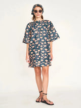 Mirth Faro Short Dress in Midnight Pink Carnation