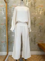 Zoe Peasant Blouse - Ivory