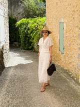 Carina Eyelet Midi Skirt