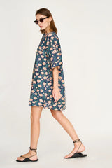 Mirth Faro Short Dress in Midnight Pink Carnation