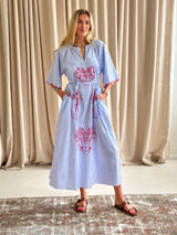Caroline Embroidered Maxi Dress