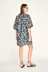 Mirth Faro Short Dress in Midnight Pink Carnation