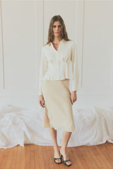 Mara Slip Skirt - Taupe