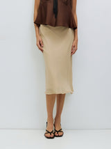Mara Slip Skirt - Taupe
