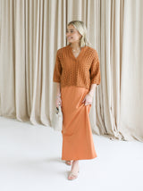 Terracotta Cami Dress Set