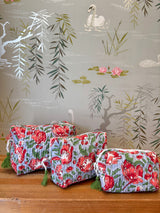 Maison de Frédéric Cosmetic Bag Set- Coral