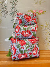 Maison de Frédéric Cosmetic Bag Set- Coral