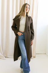 Harriet Cocoa Wool Coat