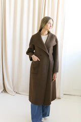 Harriet Cocoa Wool Coat