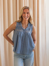 Sandra Sleeveless Lace Top