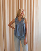 Sandra Sleeveless Lace Top