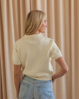 Lace Knit Polo