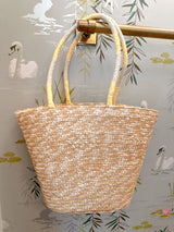 Lemon Straw Tote