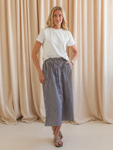 Picnic Gingham Skirt - Black
