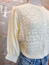 Maggie Knit Cardigan - Lemon