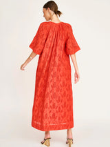 Mirth Somerset Dress in Chili Hyacinth Eyelet
