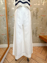 Riviera Linen Pant - White