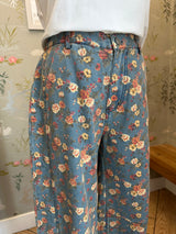 Floral Barrel Jeans