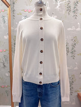 Maude Button Cardigan - Ivory