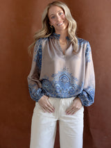Carmen Paisley Blouse