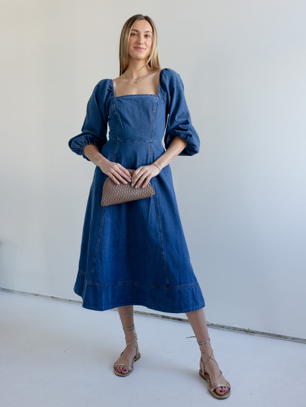 Vanessa Denim Midi Dress – Koo De Ker