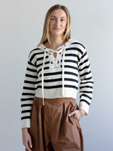 Eliza Lace-Up Sweater