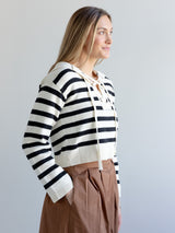 Eliza Lace-Up Sweater