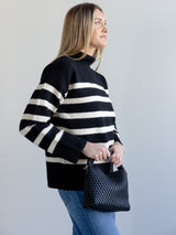 Stripe Turtle Neck Sweater