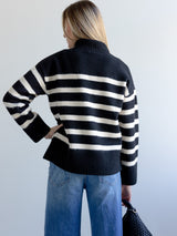 Stripe Turtle Neck Sweater