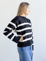 Stripe Zip Sweater