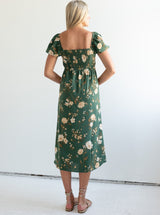 Janie Floral Dress - Green