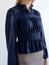 Jacey Ruffle Knit Top