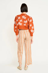 Mirth Valmorel Knit Cardigan in Burnt Iris