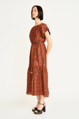 Mirth Vienna Dress in Amber Cattail
