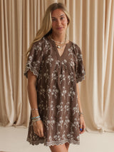 Nikita Embroidered Shift Dress