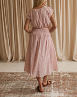 Gabbie Dot Midi Skirt - Pink