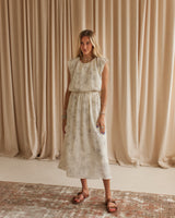 Tatum Floral Midi Skirt