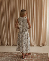 Tara Toile Midi Skirt