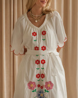 Lucy Embroidered Midi Dress
