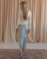Ada Slip Skirt- Sky