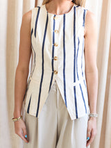 Isabel Striped Vest