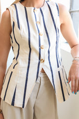Isabel Striped Vest
