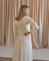 Cece Tiered Midi Skirt