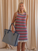Del Mar Crocheted Mini Dress
