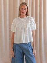 Honeycomb Pleat Blouse