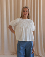 Honeycomb Pleat Blouse