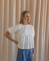 Honeycomb Pleat Blouse